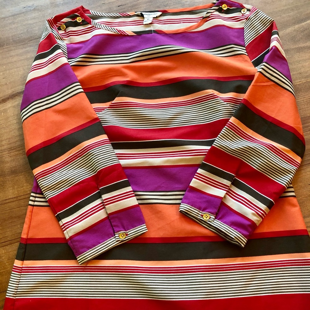 Stripped, Banana Republic blouse